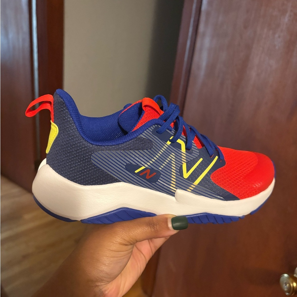 New Balance Kids' Red and Navy Sneakers